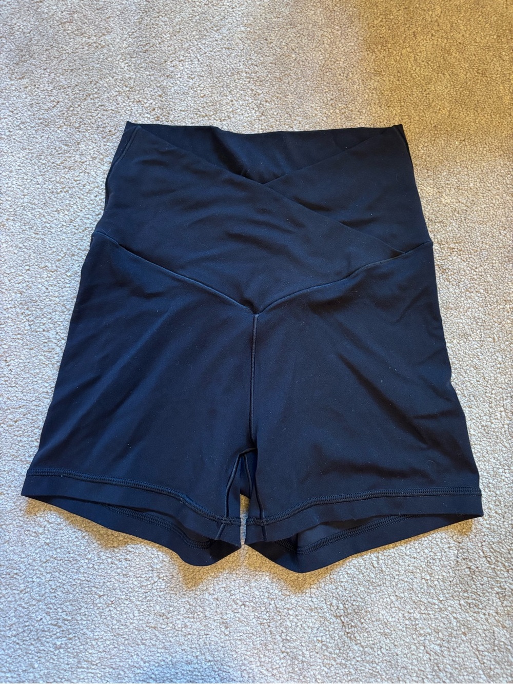 aerie Black High-Waist Women’s Bike Shorts
